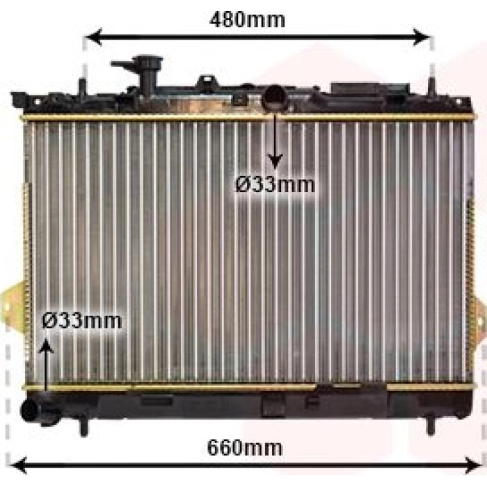 Van Wezel Motorkühler 82002097 Van Wezel Motorkühler 82002097