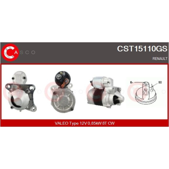 CASCO Anlasser CST15110GS CASCO Anlasser CST15110GS