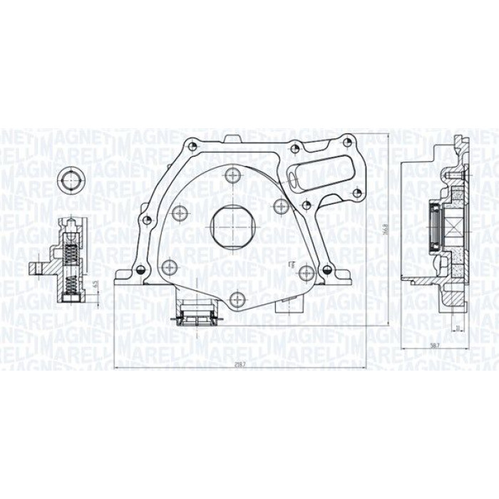 Magneti Marelli Ölpumpe OP0017 Magneti Marelli Ölpumpe OP0017