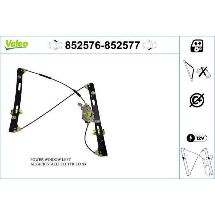 Valeo Fensterheber 852577 Valeo Fensterheber 852577