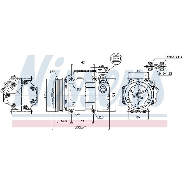 89047 Nissens Klimakompressor PKW 89047