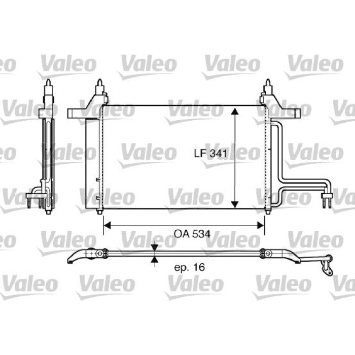 Valeo Klimakondensator 817669 Valeo Klimakondensator 817669