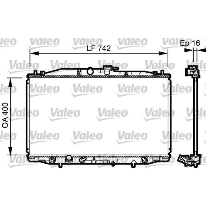 Valeo Motorkühler 735049 Valeo Motorkühler 735049