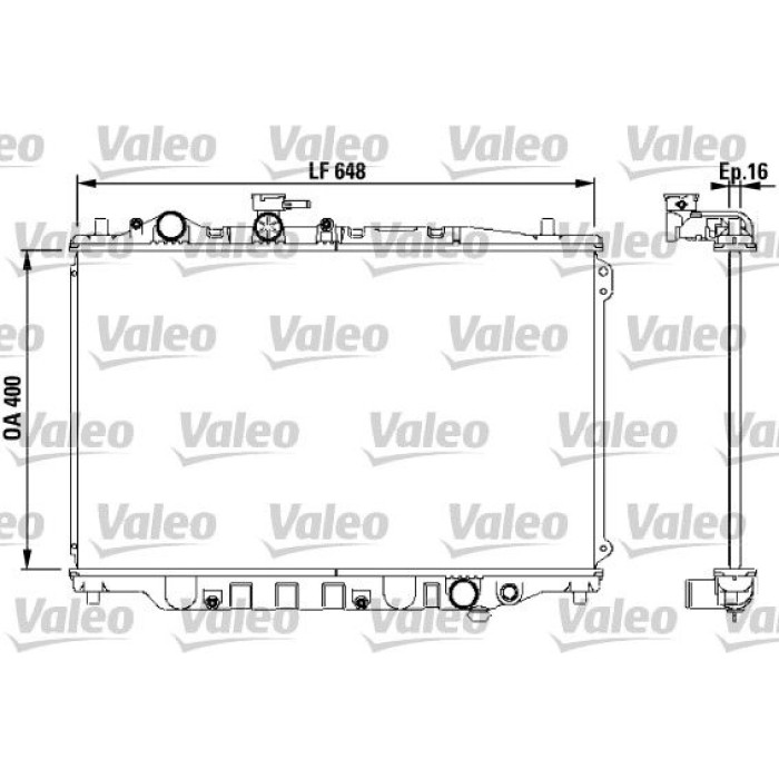 Valeo Motorkühler 730440 Valeo Motorkühler 730440