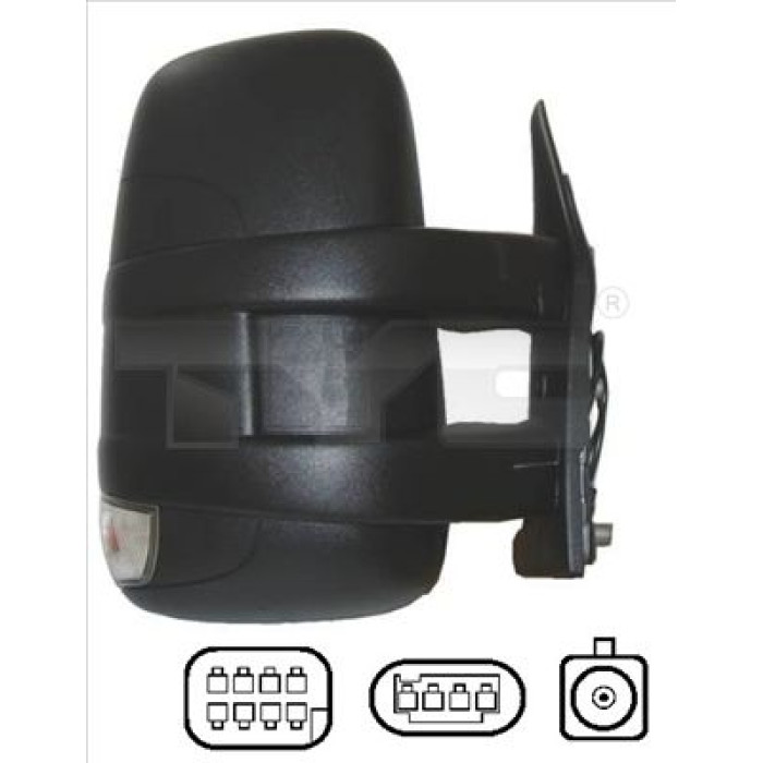 TYC Außenspiegel rechts elektrisch verstellbar, konvex, beheizbar, mit Blinker 315-0003 OE Nummer 3800416 - l TYC Außenspiegel rechts elektrisch verstellbar, konvex, beheizbar, mit Blinker 315-0003 OE Nummer 3800416 - l