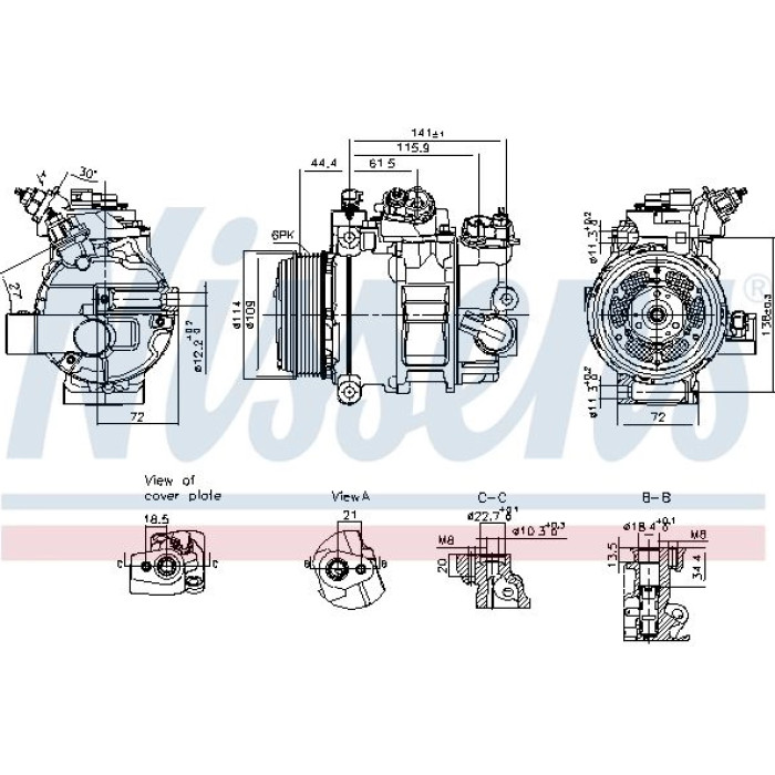 Nissens Klimakompressor PKW 890793 Nissens Klimakompressor PKW 890793