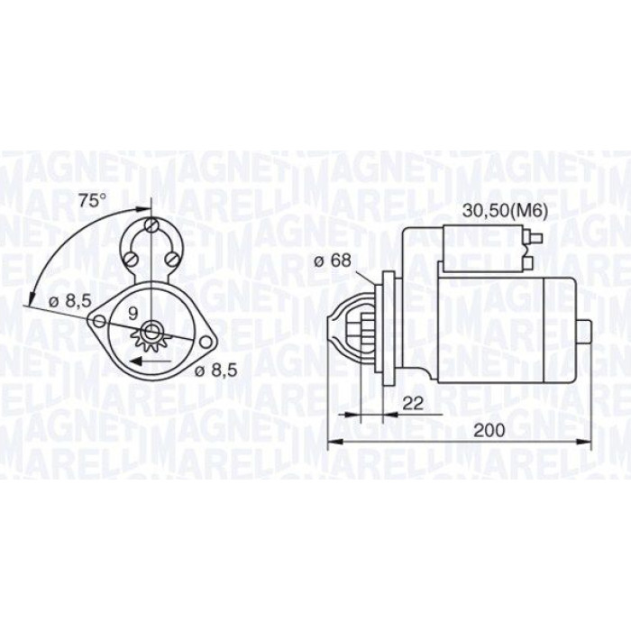 Magneti Marelli Anlasser 063521074920 Magneti Marelli Anlasser 063521074920