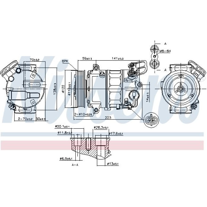 Nissens Klimakompressor PKW 89420 Nissens Klimakompressor PKW 89420