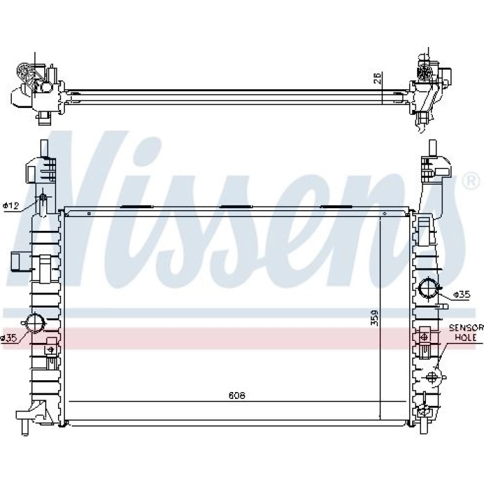 Nissens Wasserkühler PKW 63096 Nissens Wasserkühler PKW 63096