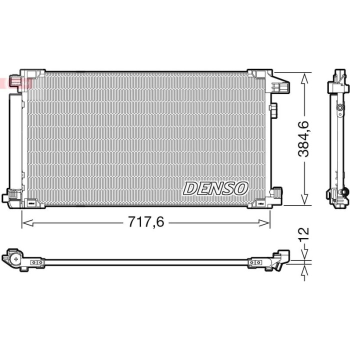 Denso Klimakondensator DCN50061