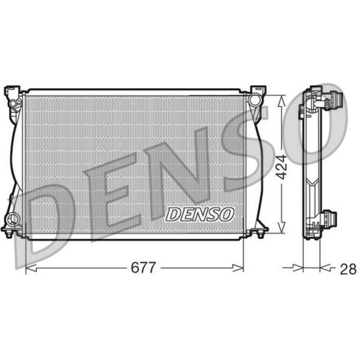 Denso Motorkühler DRM02038 Denso Motorkühler DRM02038