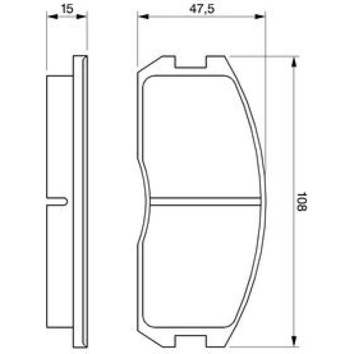 Bosch Bremsbelagsatz 0 986 491 260 Bosch Bremsbelagsatz 0 986 491 260