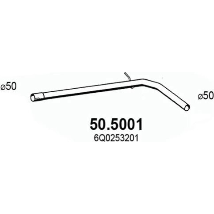 ASSO Abgasrohr 50.5001