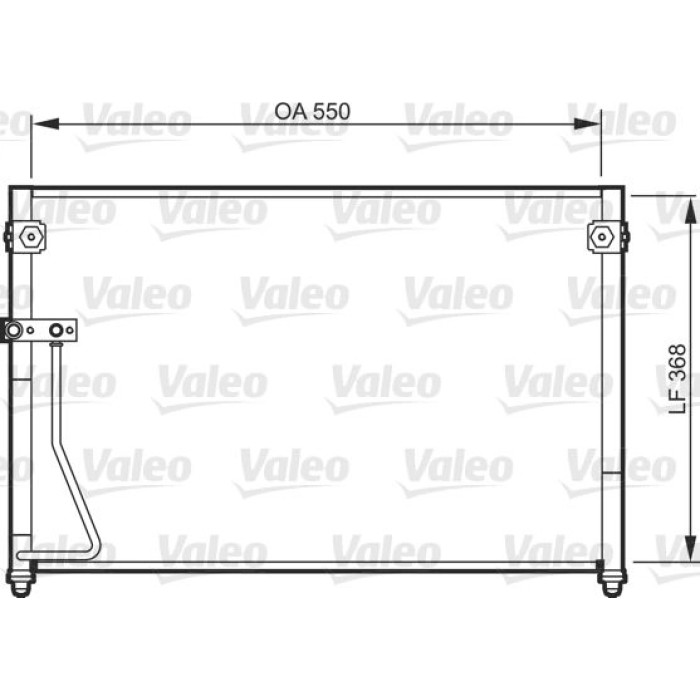 Valeo Klimakondensator 818085 Valeo Klimakondensator 818085