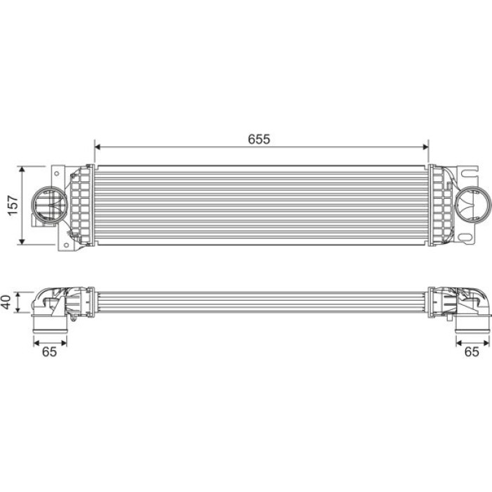 Valeo Ladeluftkühler 818699 Valeo Ladeluftkühler 818699