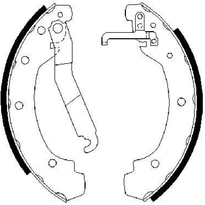 Bosch Bremsbacken 0 986 487 389 Bosch Bremsbacken 0 986 487 389