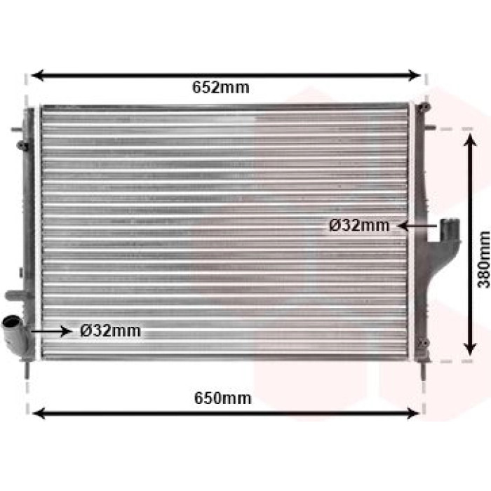 Van Wezel Motorkühler 43002478 Van Wezel Motorkühler 43002478