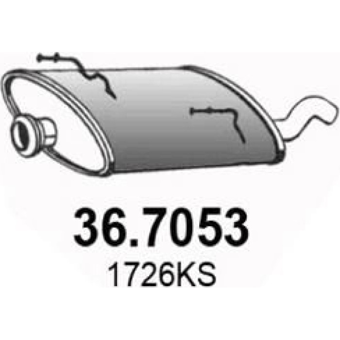 ASSO Endschalldämpfer 36.7053 ASSO Endschalldämpfer 36.7053
