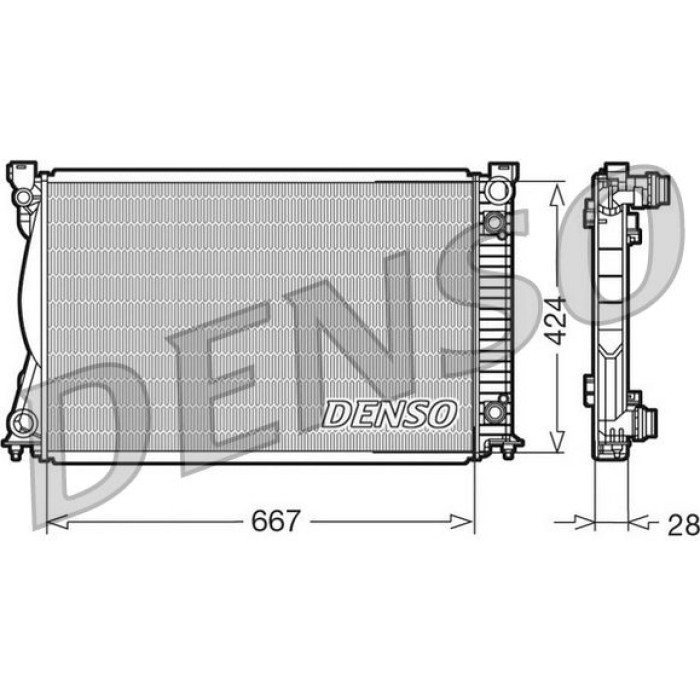 Denso Motorkühler DRM02039 Denso Motorkühler DRM02039