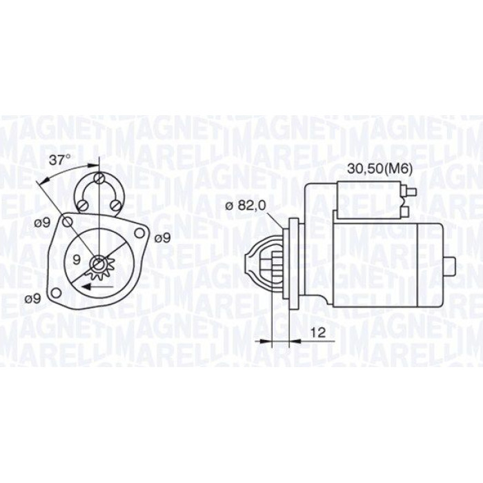 Magneti Marelli Anlasser 063521082040 Magneti Marelli Anlasser 063521082040