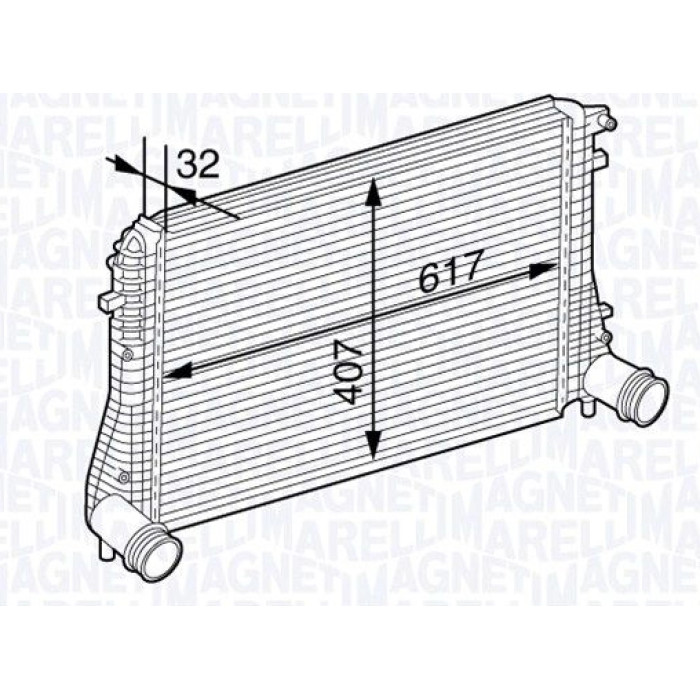 Magneti Marelli Ladeluftkühler 351319202840 Magneti Marelli Ladeluftkühler 351319202840