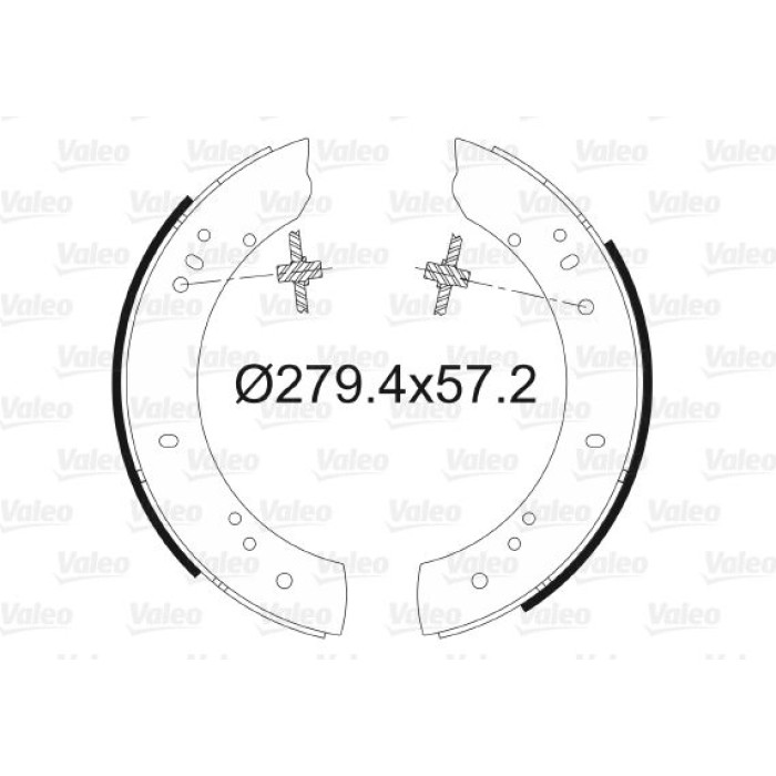 Valeo Bremsbacken 562035 Valeo Bremsbacken 562035