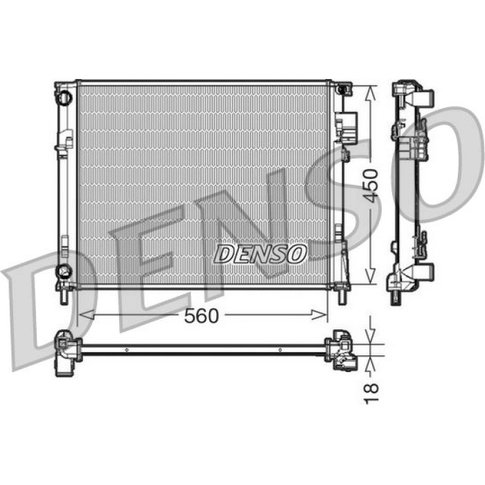 Denso Motorkühler DRM23095 Denso Motorkühler DRM23095