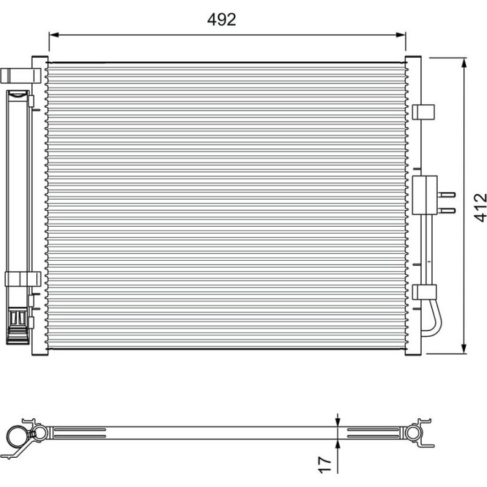 Valeo Klimakondensator 814402 Valeo Klimakondensator 814402