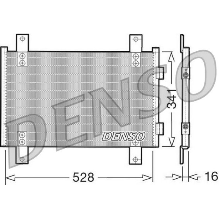 Denso Klimakondensator DCN07001 Denso Klimakondensator DCN07001