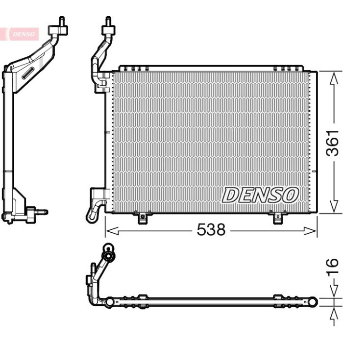 Denso Klimakondensator DCN10037
