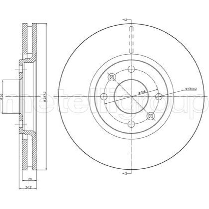 Cifam Bremsscheibe 800-557C Cifam Bremsscheibe 800-557C