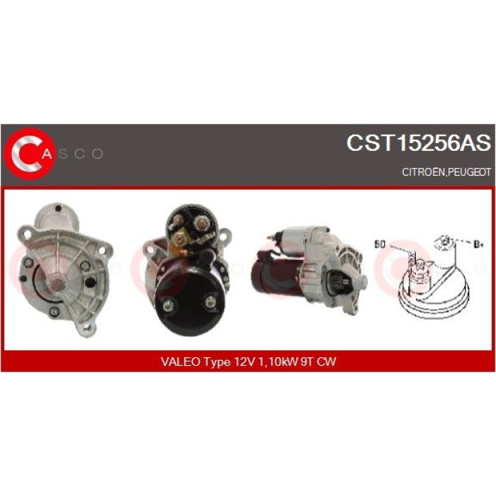 CASCO Anlasser CST15256AS CASCO Anlasser CST15256AS