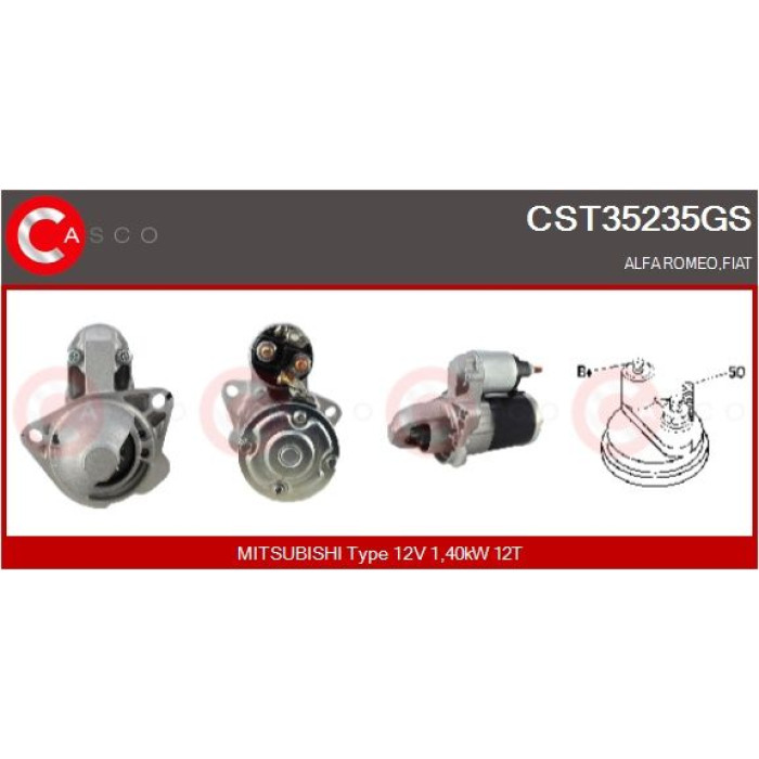 CASCO Anlasser CST35235GS CASCO Anlasser CST35235GS