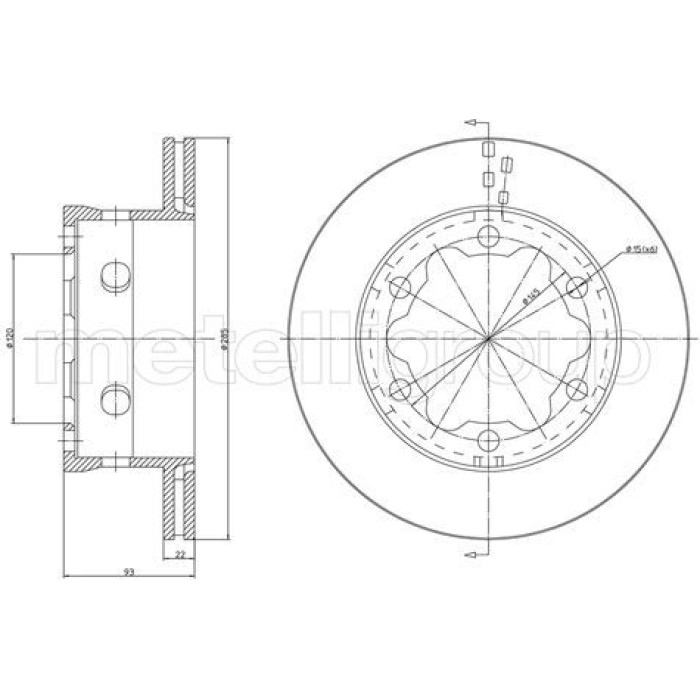 Cifam Bremsscheibe 800-645 Cifam Bremsscheibe 800-645