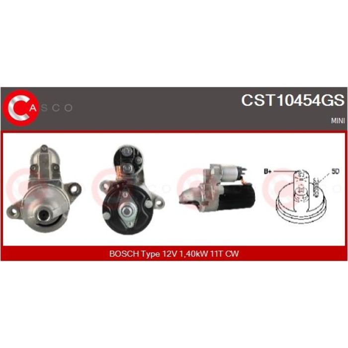 CASCO Anlasser CST10454GS CASCO Anlasser CST10454GS
