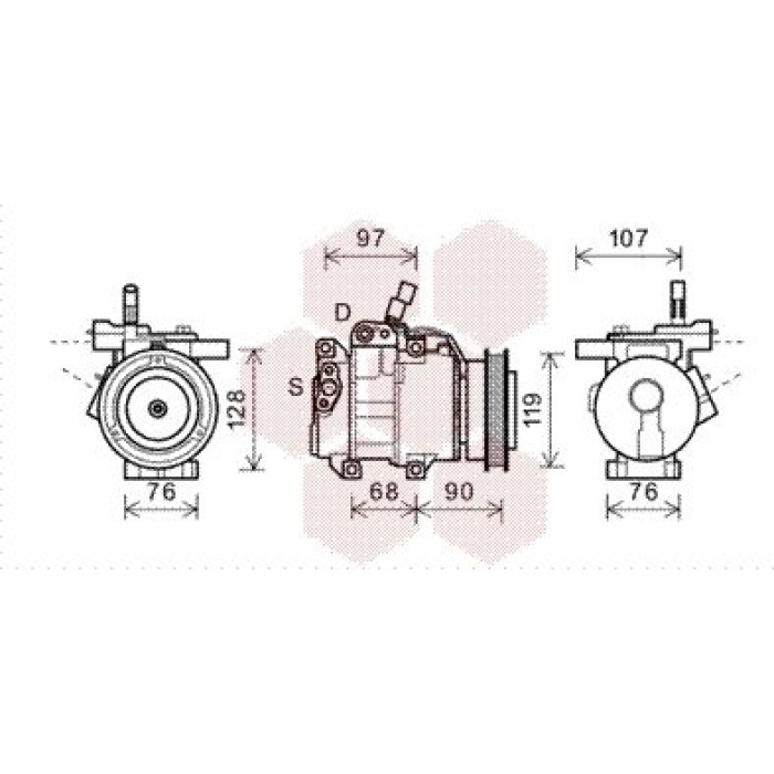 Van Wezel Klimakompressor 8300K161 Van Wezel Klimakompressor 8300K161