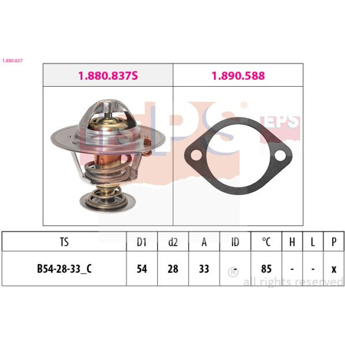 EPS Thermostat 1.880.837 EPS Thermostat 1.880.837