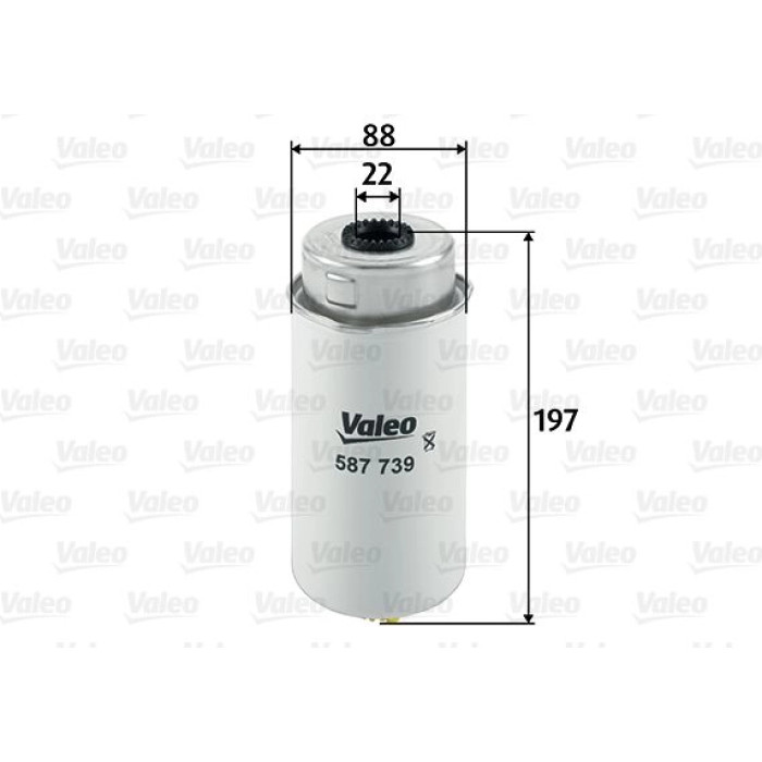 Valeo Kraftstofffilter 587739 Valeo Kraftstofffilter 587739