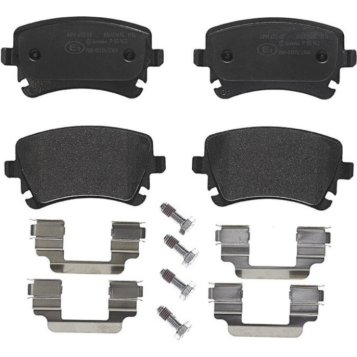 P 85 143 Brembo Prime Bremsbelagsatz Hinterachse – P 85 143 – nicht für Carbon-Keramik-Bremsscheiben – OE Nummer 4E0698451A P 85 143 Brembo Prime Bremsbelagsatz Hinterachse – P 85 143 – nicht für Carbon-Keramik-Bremsscheiben – OE Nummer 4E0698451A