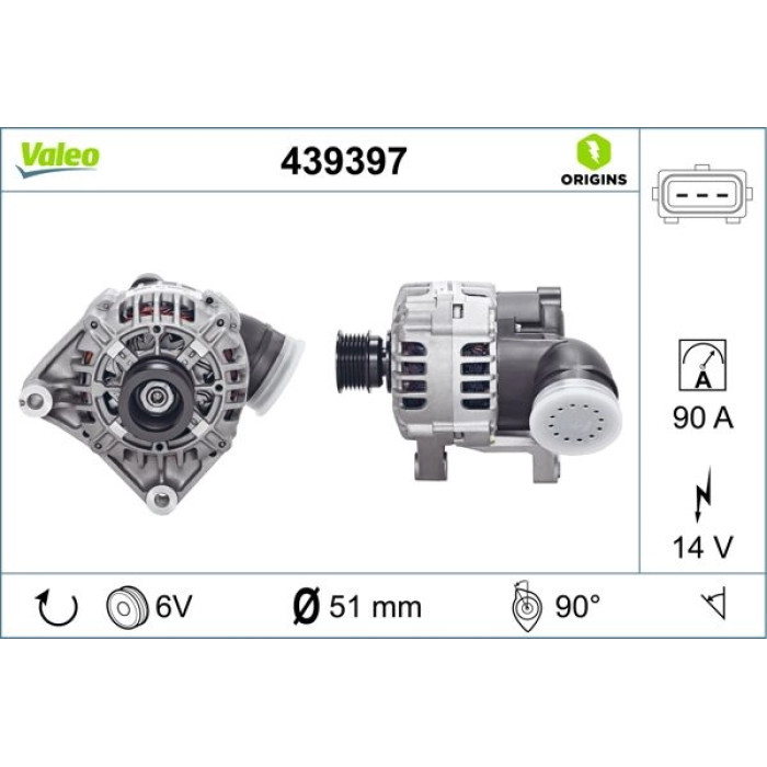 439397 Valeo Lichtmaschine 439397 439397 Valeo Lichtmaschine 439397