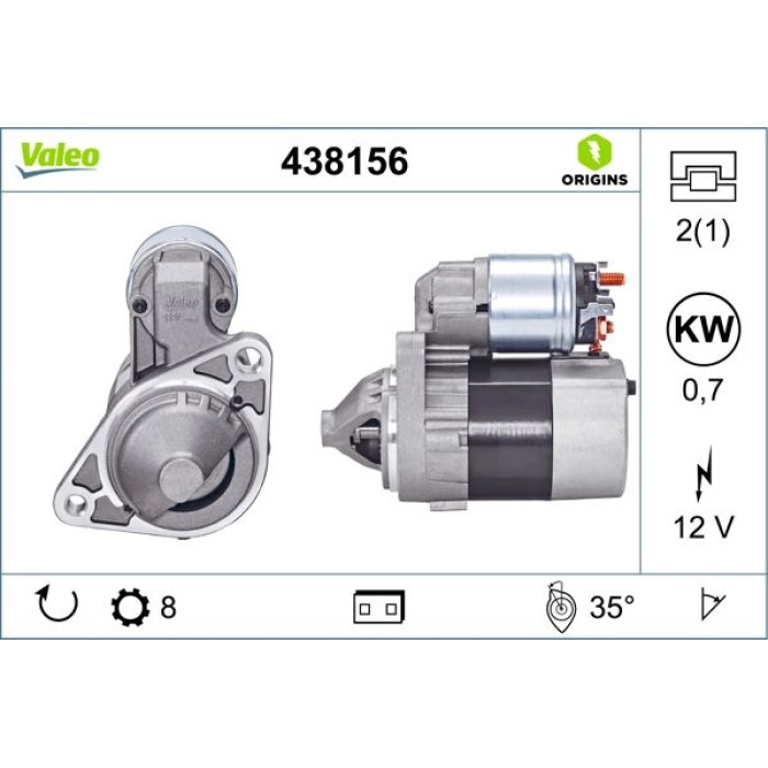 Valeo Anlasser 438156