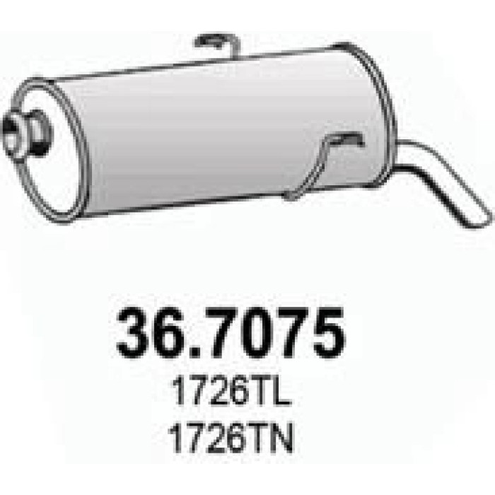 ASSO Endschalldämpfer 36.7075