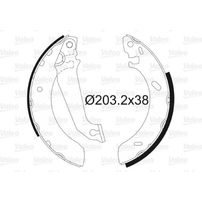 Valeo Bremsbacken 562086 Valeo Bremsbacken 562086