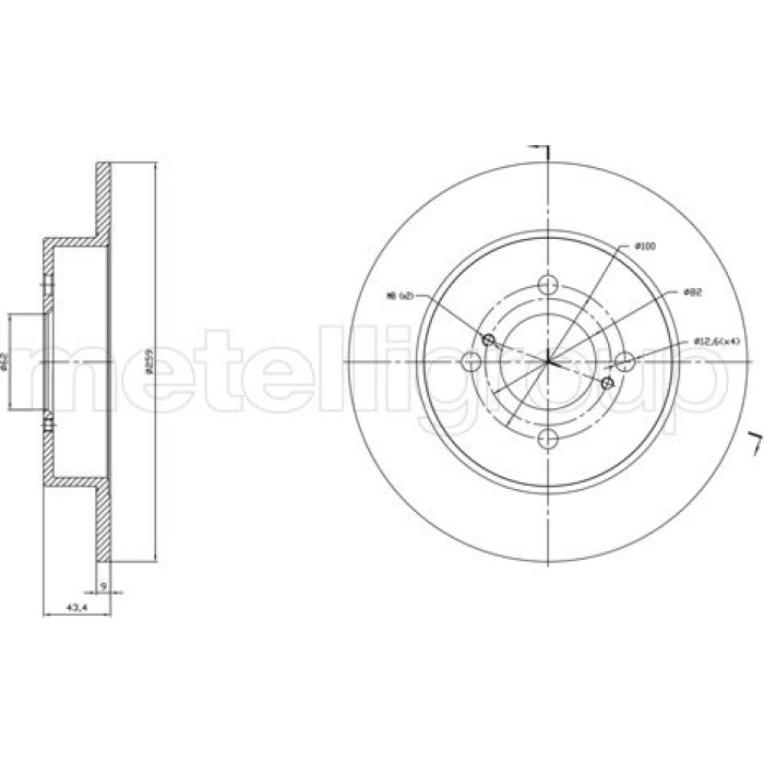 Cifam Bremsscheibe 800-1758C