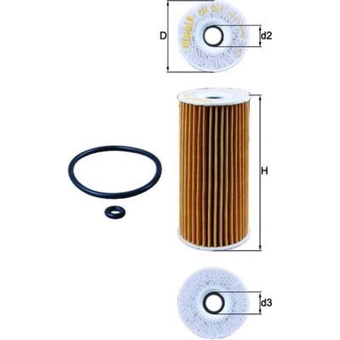 Mahle Original Ölfilter OX 201D