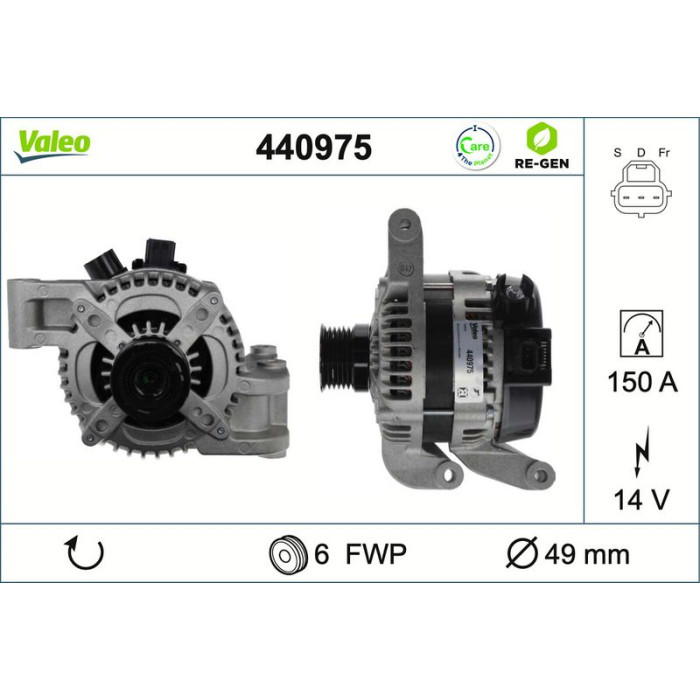 Valeo Lichtmaschine 440975 Valeo Lichtmaschine 440975