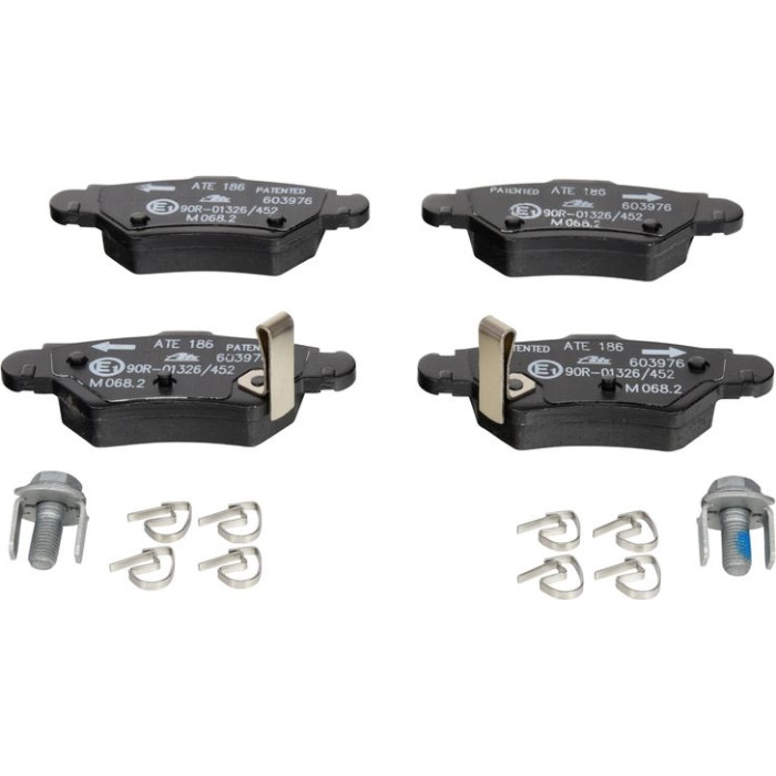 ATE Bremsbelagsatz Opel Hinterachse Astra/Zafira 1, 2-2, 2 98-09 13.0460-3976.2 ATE Bremsbelagsatz Opel Hinterachse Astra/Zafira 1, 2-2, 2 98-09 13.0460-3976.2