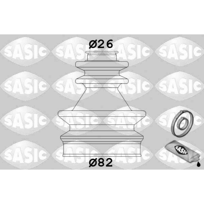 SASIC Faltenbalgsatz, Antriebswelle 4003439