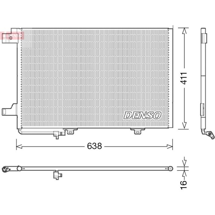 Denso Klimakondensator DCN17007 Denso Klimakondensator DCN17007