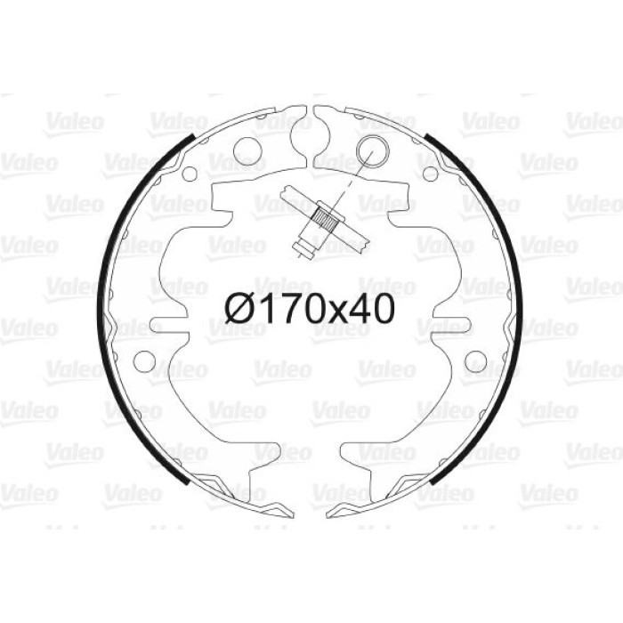 Valeo Bremsbacken 564179 Valeo Bremsbacken 564179
